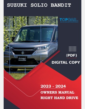 suzuki solio bandit 2023-2024 owners manual